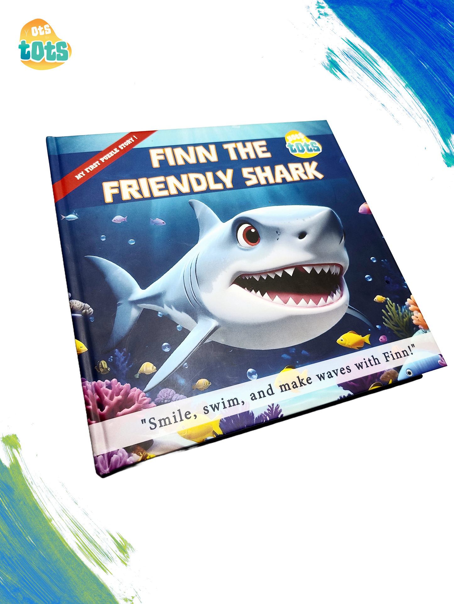 My first puzzle story: Finn the Friendly Shark