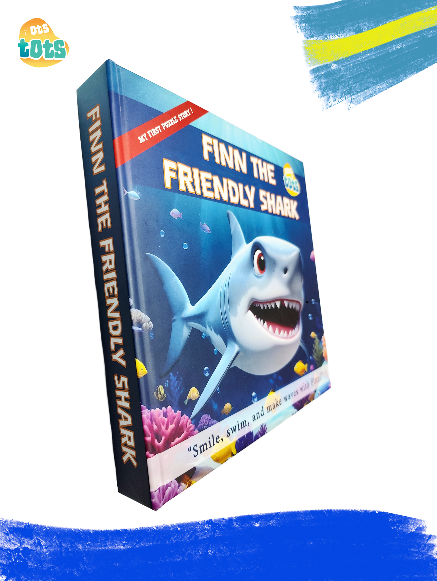 My first puzzle story: Finn the Friendly Shark