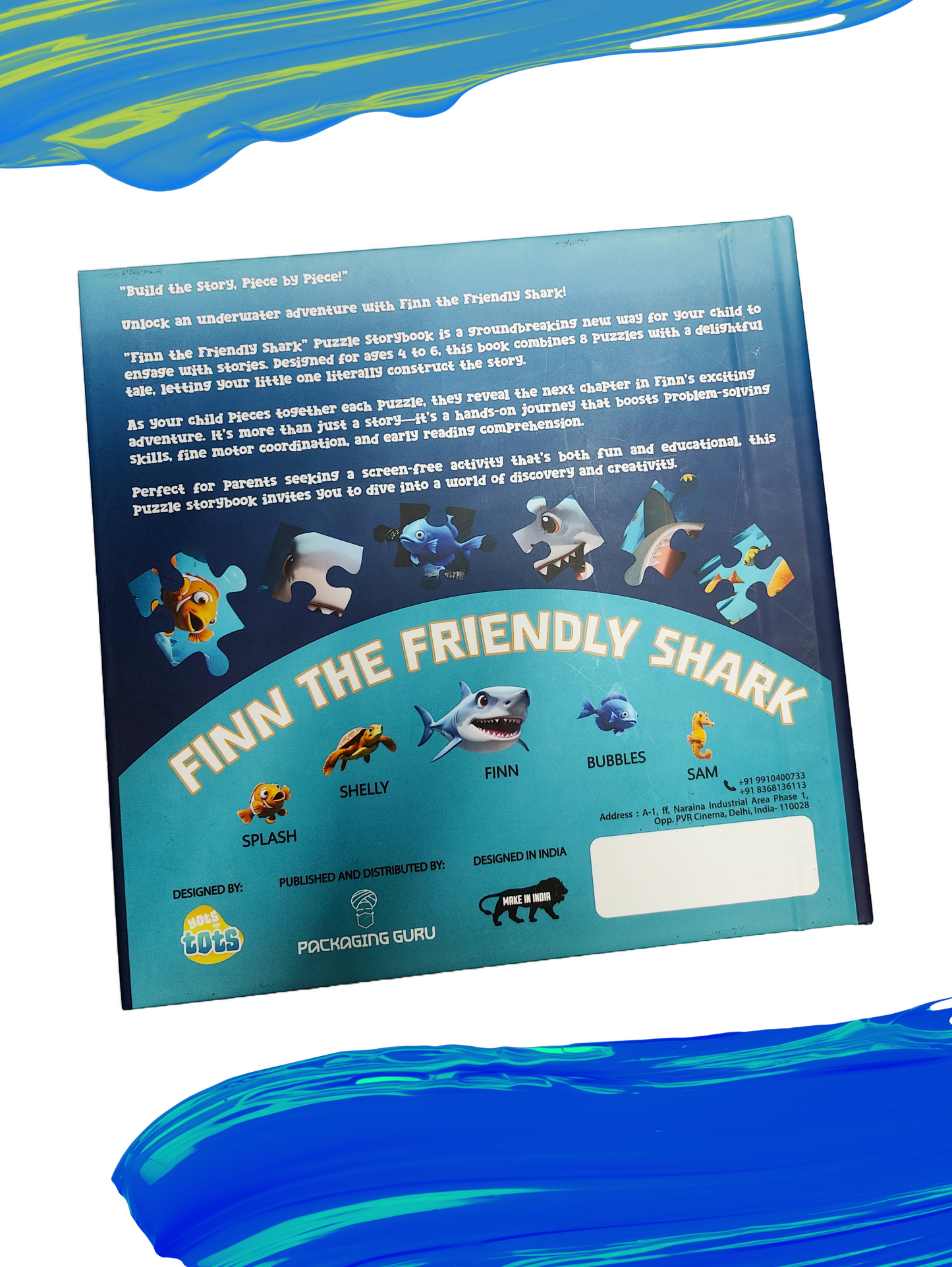 My first puzzle story: Finn the Friendly Shark